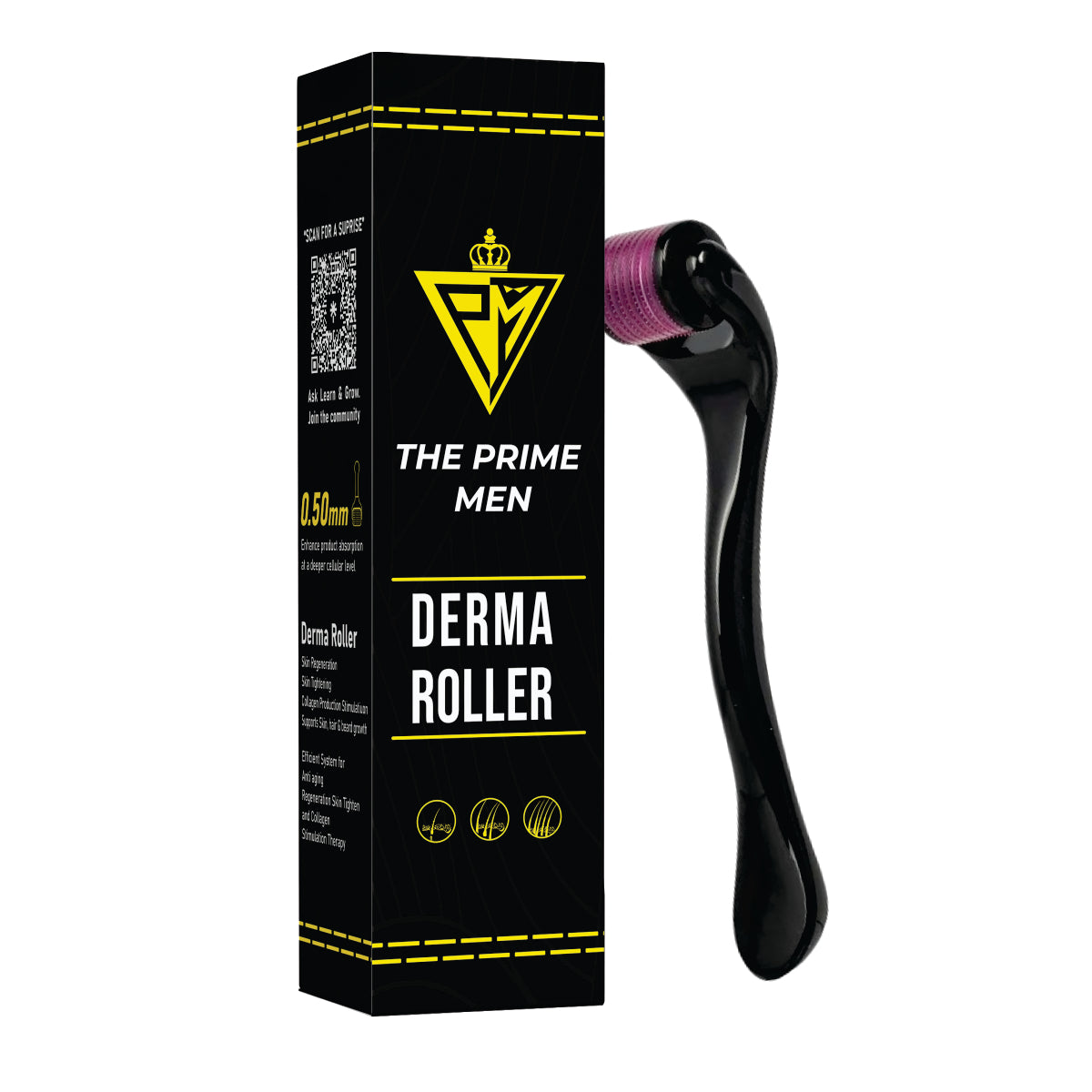 The Prime Men Derma Roller – 0.5mm (Single)