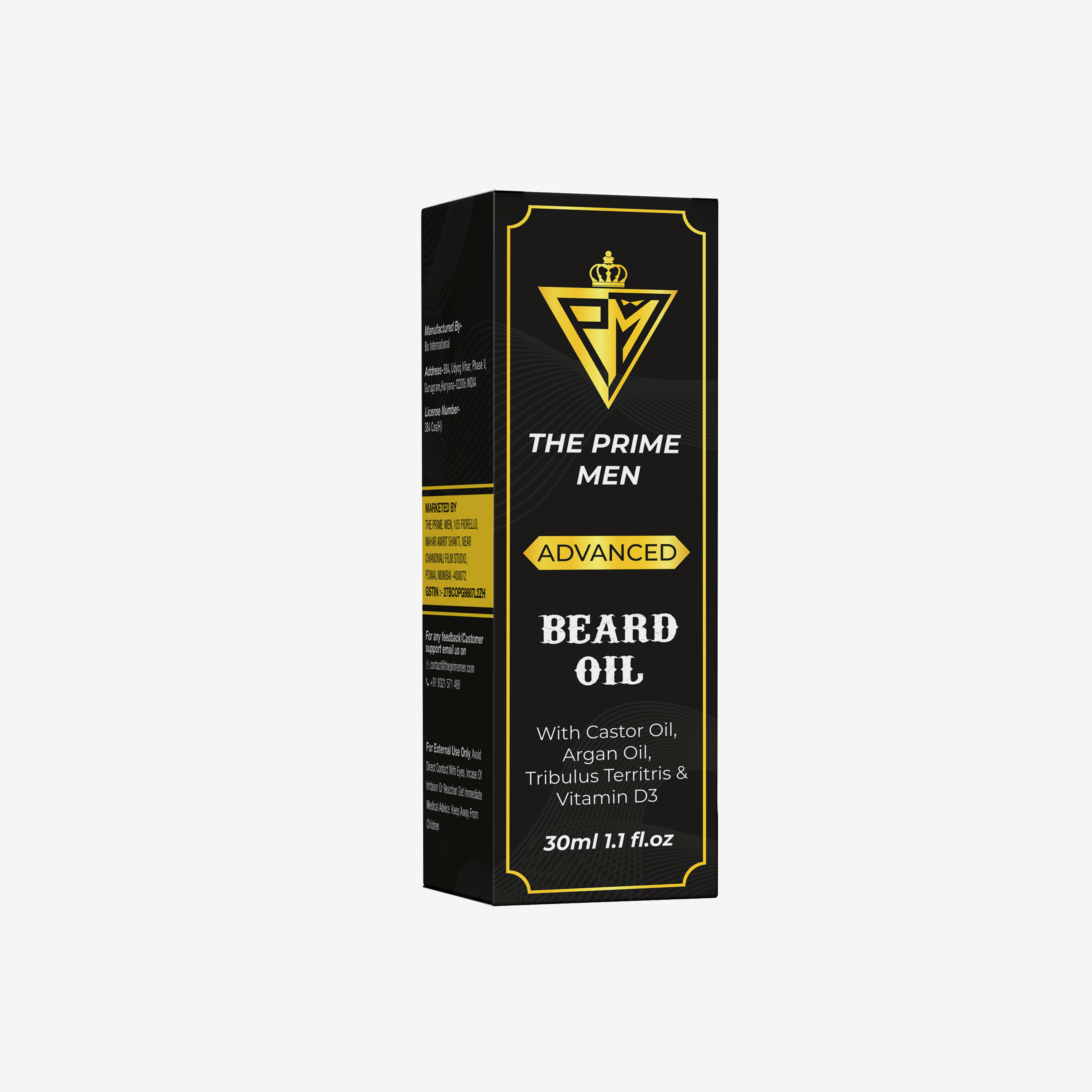 The Prime Men Advance Beard Oil – Strengthen, Nourish & Grow | 30ml