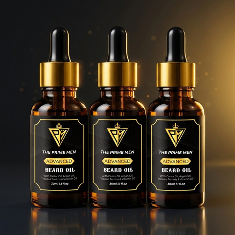 The Prime Men 90-Day Beard Oil Combo | 3 Bottles x 30ml